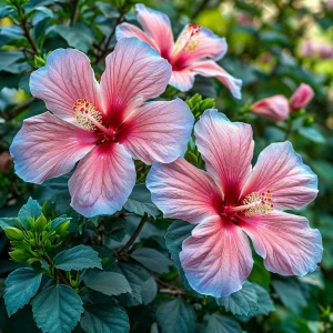 Гибискус садовый Тропикал Сан купить по цене от 293р. в интернет-магазине «Посадика» с доставкой почтой в в Карпинске и по всей России – [изображение №1].