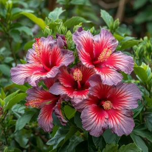 Гибискус Кримсон Флейм купить по цене от 479р. в интернет-магазине «Посадика» с доставкой почтой в в Карпинске и по всей России – [изображение №1].